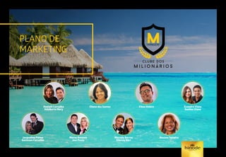 PLANO DE
MARKETING
Referência mês de abril/2015.
Danielli Carvalho
Adalberto Nery
Eliene dos Santos Elton Oshiro Evandro Viana
Suellen Viana
Jacqueline Palma
Genisson Carvalho
Marco Antonio
Josi Paula
Marcelo Barros
Elienay Néri
Rosana Teixeira
 