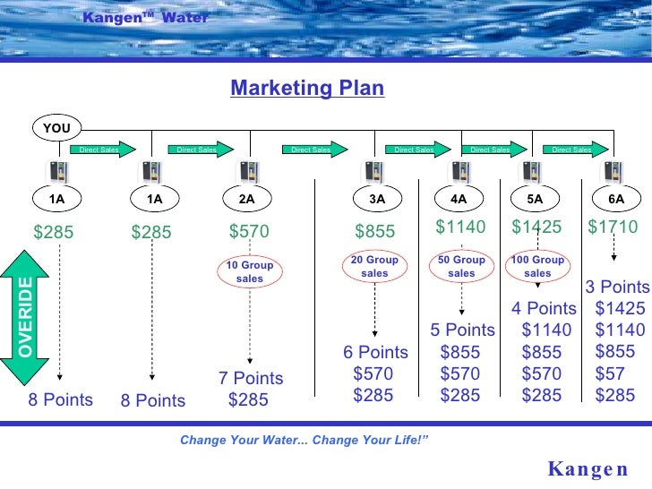 Enagic Commission Chart