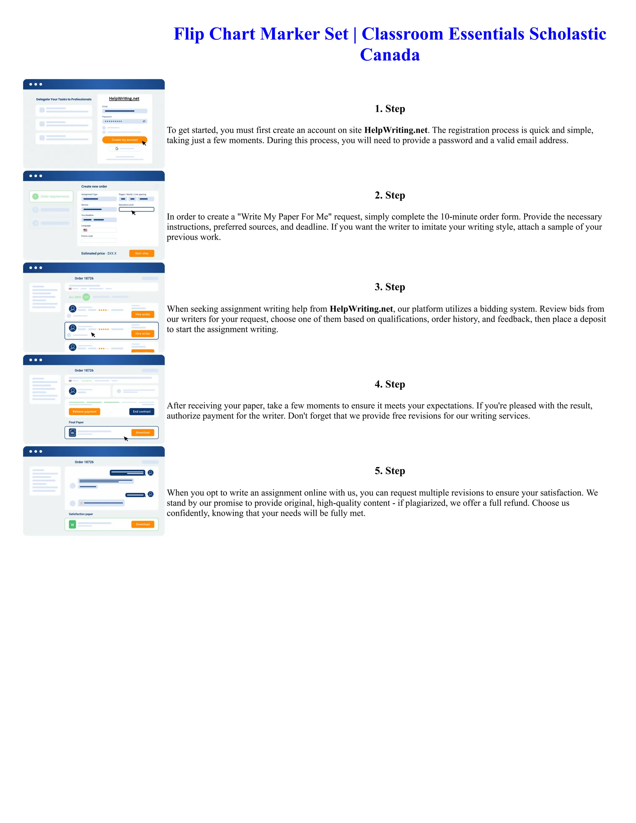 Flip Chart Marker Set Classroom Essentials Scholastic Canada PDF