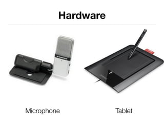 Hardware
Microphone Tablet
 