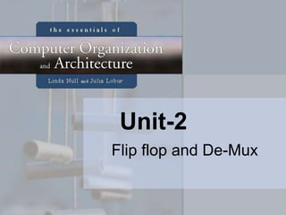 Unit-2
Flip flop and De-Mux
 