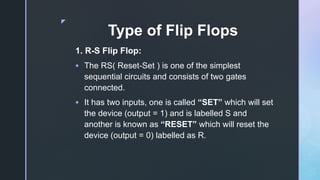 Clock triggering, Flip Flop(RS and JK) | PPTX