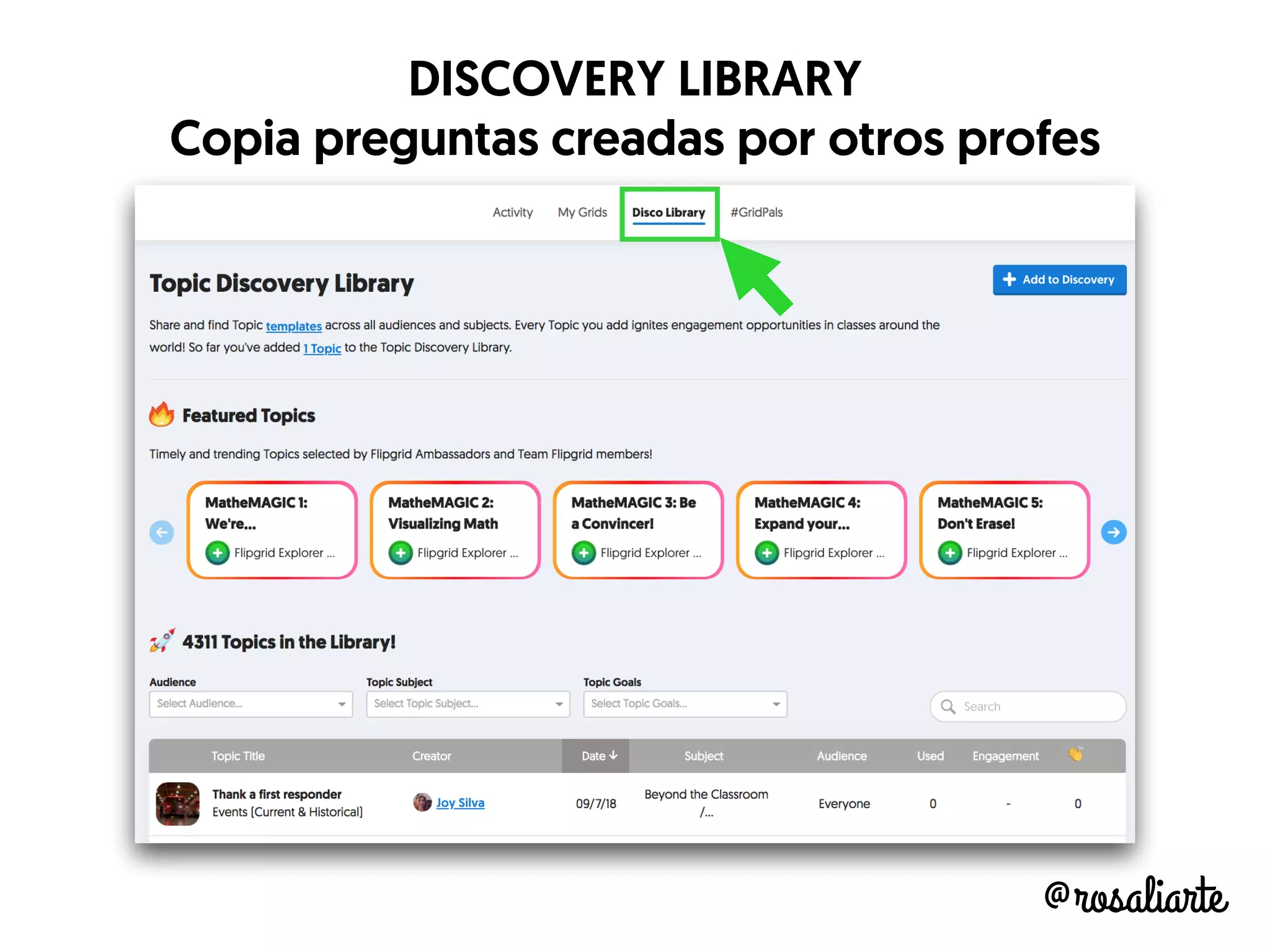 @rosaliarte
DISCOVERY LIBRARY
Copia preguntas creadas por otros profes
 