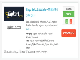 flipkart coupons for bags