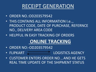 Flipkart Logistic & Supply chain management | PPTX