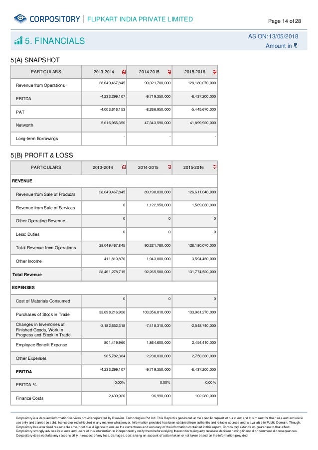 flipkart india private limited company report shoprite financial statements 2019