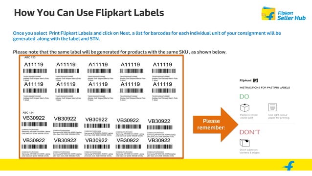 Label Inside Flip Flipkart labels | PDF
