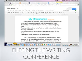 FLIPPING THE WRITING
CONFERENCE

 