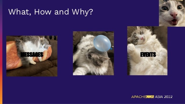 What, How and Why?
EVENTS
MESSAGES
 