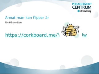 Annat man kan flippar är
föräldramöten
https://corkboard.me/Y0szfNS8Uw
 