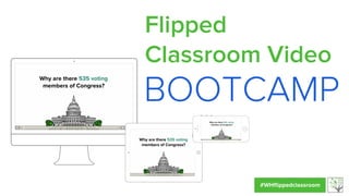 Flipped
Classroom Video

BOOTCAMP
#WHﬂippedclassroom

 
