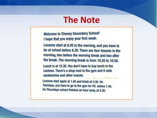 The Note
 