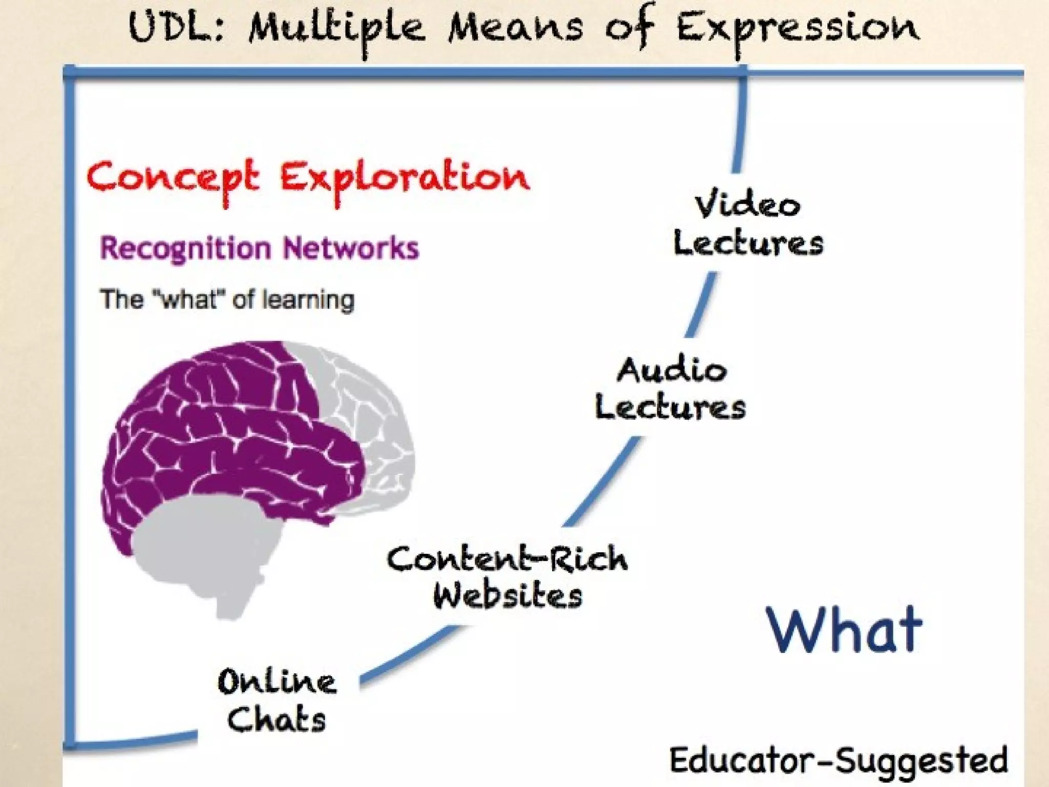 UDL: Multiple Means of Expression
 