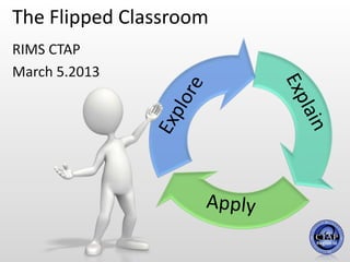 The Flipped Classroom
RIMS CTAP
March 5.2013

 