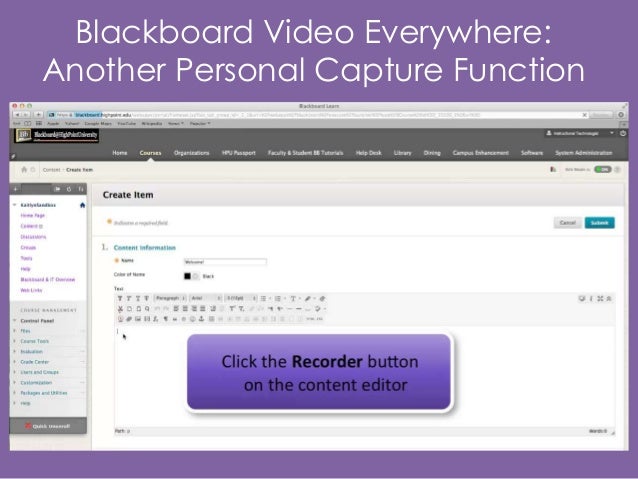 blackboard hpu