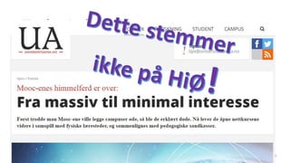 Tittel og innholdsside
30.05.2017Magnus Nohr | Avdeling for lærerutdanning 136
 