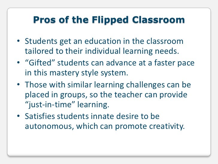 Two Key Advantages Of A Flipped Classroom Tecnologa