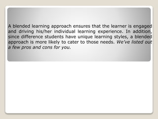 Flipped classroom and blended learning | PPTX