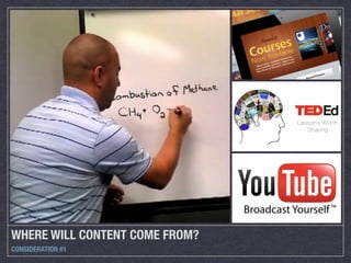 WHERE WILL CONTENT COME FROM?
CONSIDERATION #1
 