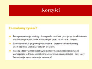 Korzyści
 