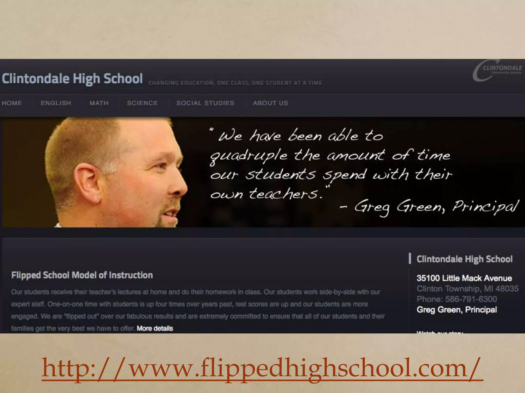 http://www.flippedhighschool.com/
 