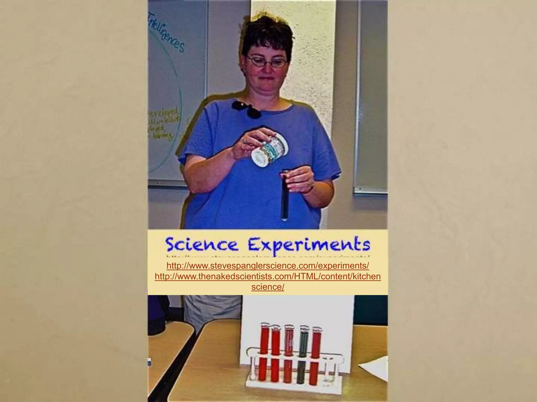 http://www.stevespanglerscience.com/experiments/
http://www.thenakedscientists.com/HTML/content/kitchen
                       science/
 