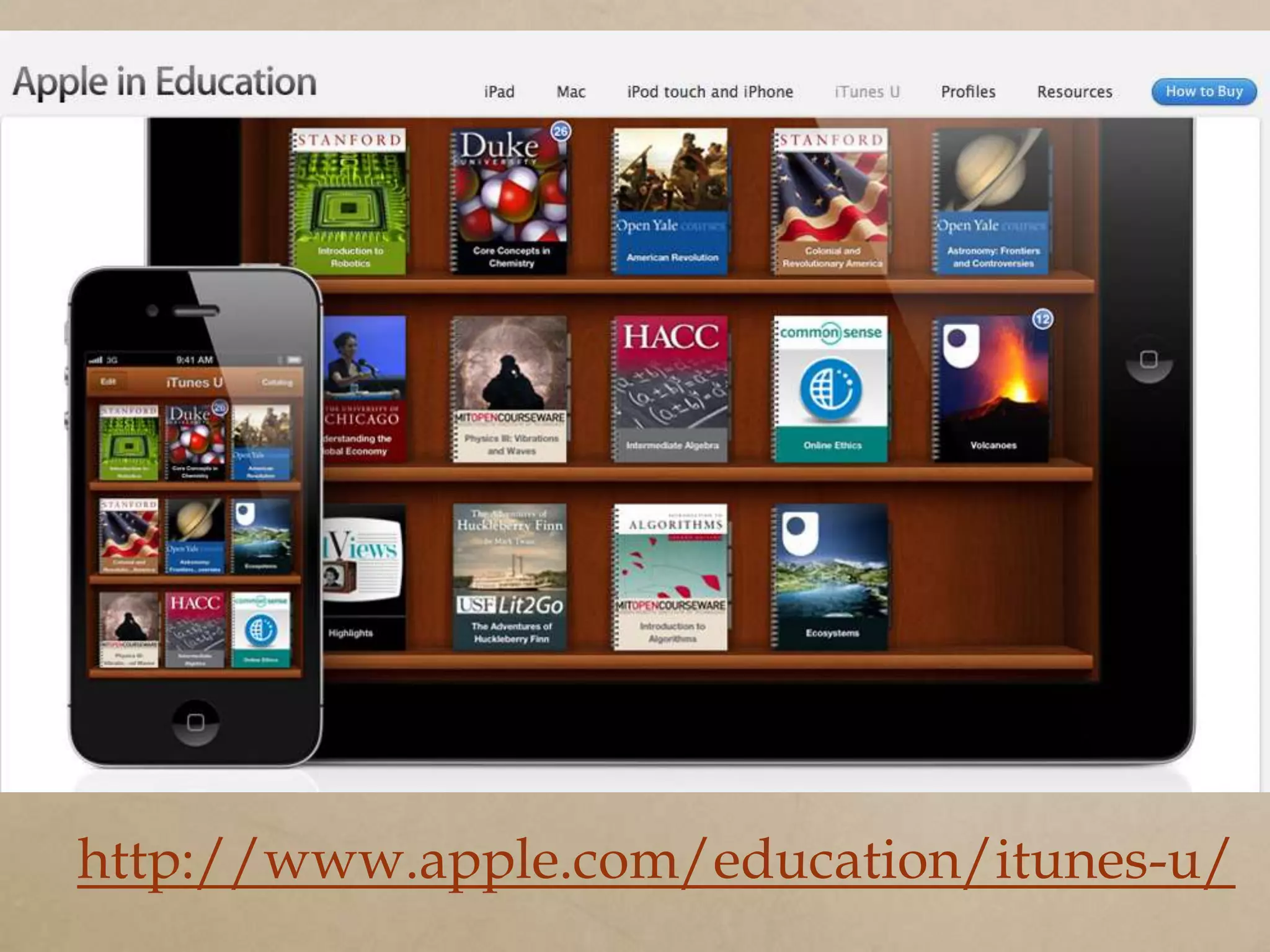 http://www.apple.com/education/itunes-u/
 