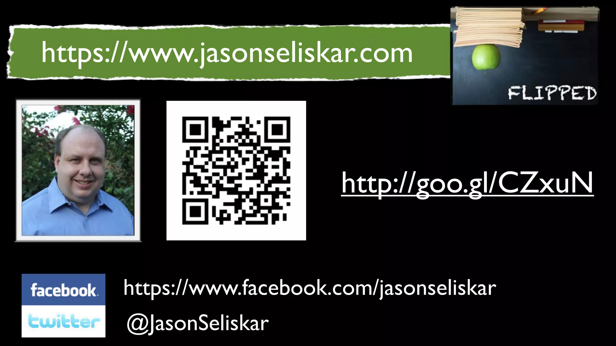 https://www.jasonseliskar.com



                            http://goo.gl/CZxuN


      https://www.facebook.com/jasonseliskar
      @JasonSeliskar
 