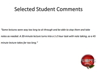 Selected Student Comments

 