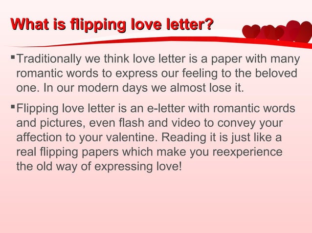 Flipping Love Letter