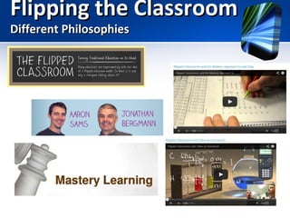 Flipping the Classroom
Different Philosophies

 