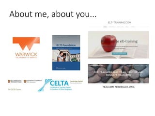 About me, about you...
 