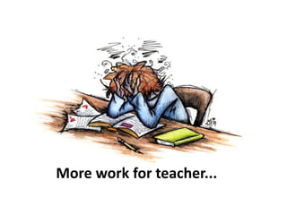 More work for teacher...
 