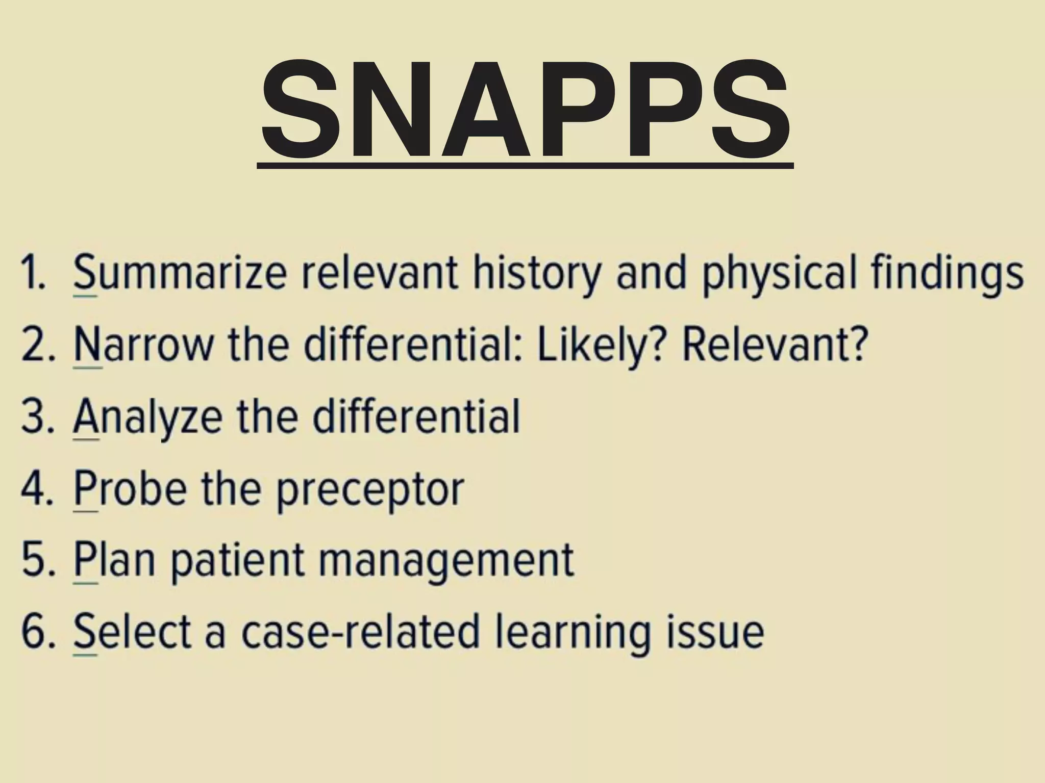 SNAPPS
 