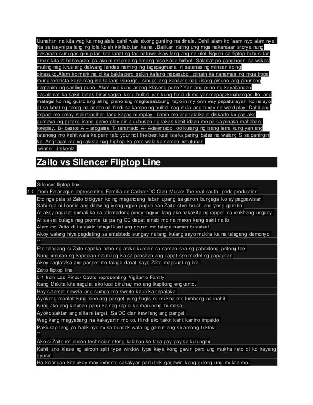 Fliptop lines sample