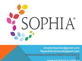 smarterteacher@gmail.com
flipped4science.blogspot.com
www.youtube.com/user/SMARTERTEACH
ER
 