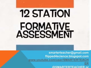 smarterteacher@gmail.com
flipped4science.blogspot.com
www.youtube.com/user/SMARTERTEACH
ER
 