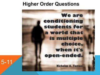 5-11
Higher Order Questions
 