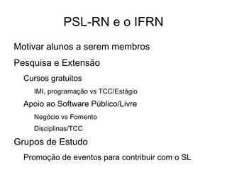 Políticas do Governo Federal Software Público 