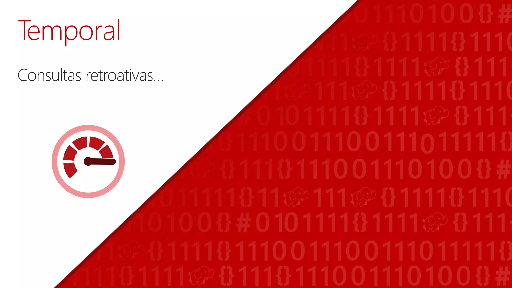 Temporal
Consultas retroativas…
 