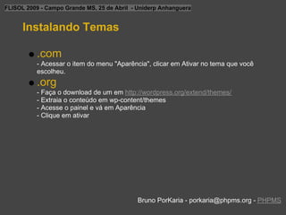 Flisol2009 Conhecendo O Wordpress