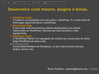 Flisol2009 Conhecendo O Wordpress
