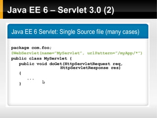 Java EE 6 – Servlet 3.0 (2)
 