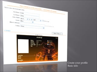 Create your profile Basic info 