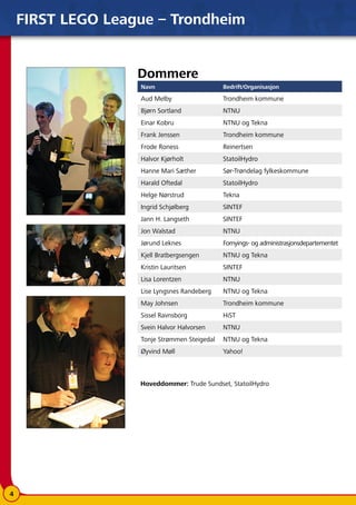 FLL 2007 Trondheim - Program
