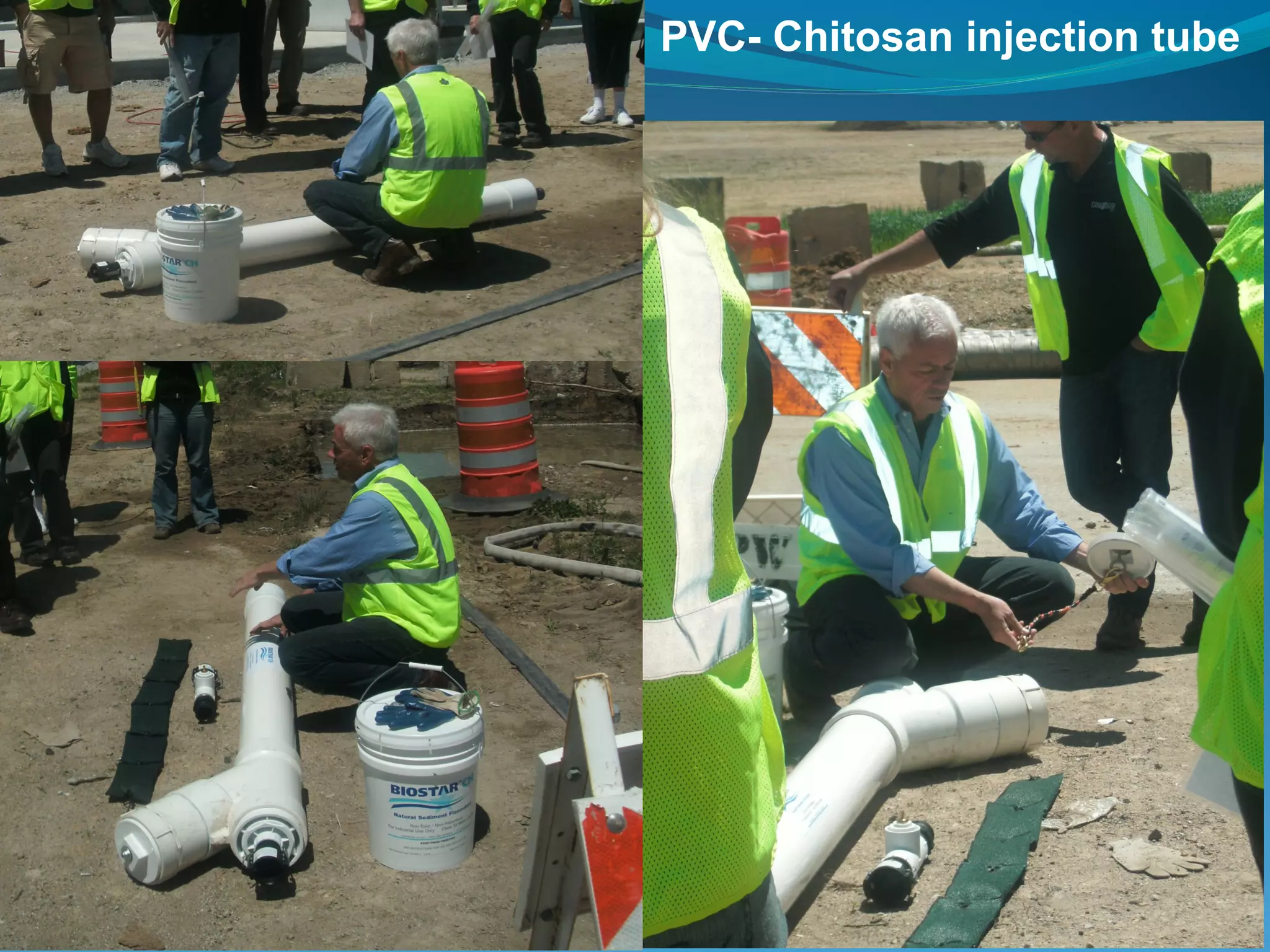 PVC- Chitosan injection tube
 