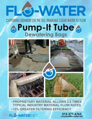 Flo water Pump-It Tube Dewatering Bags