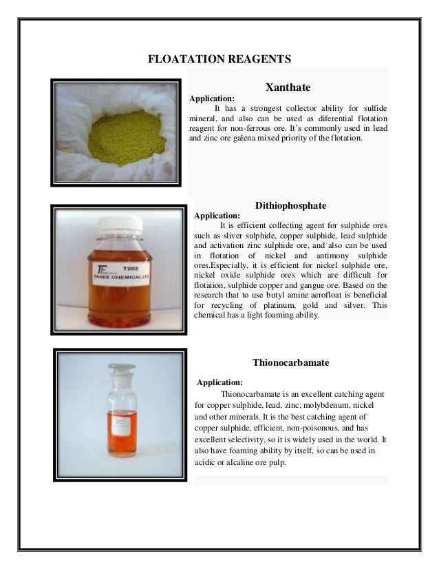 FLOATATION REAGENTS