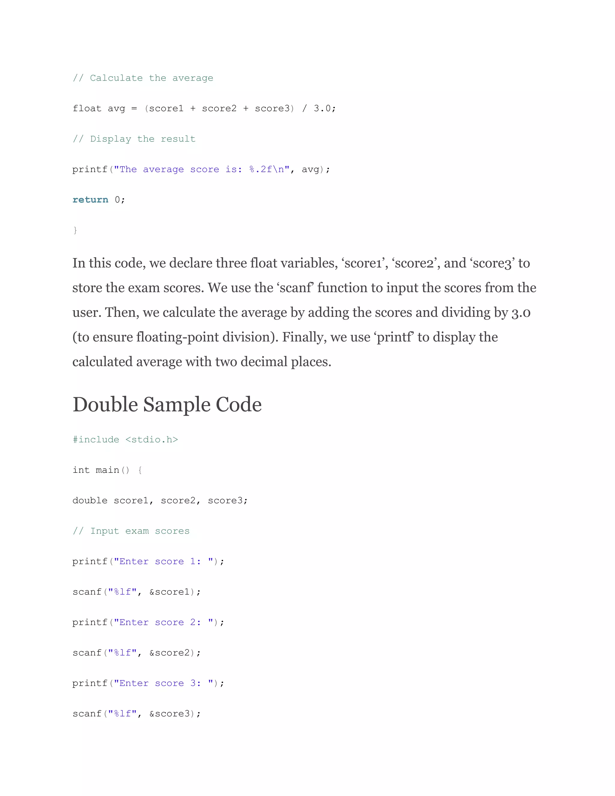 Float Data Type in C.pdf