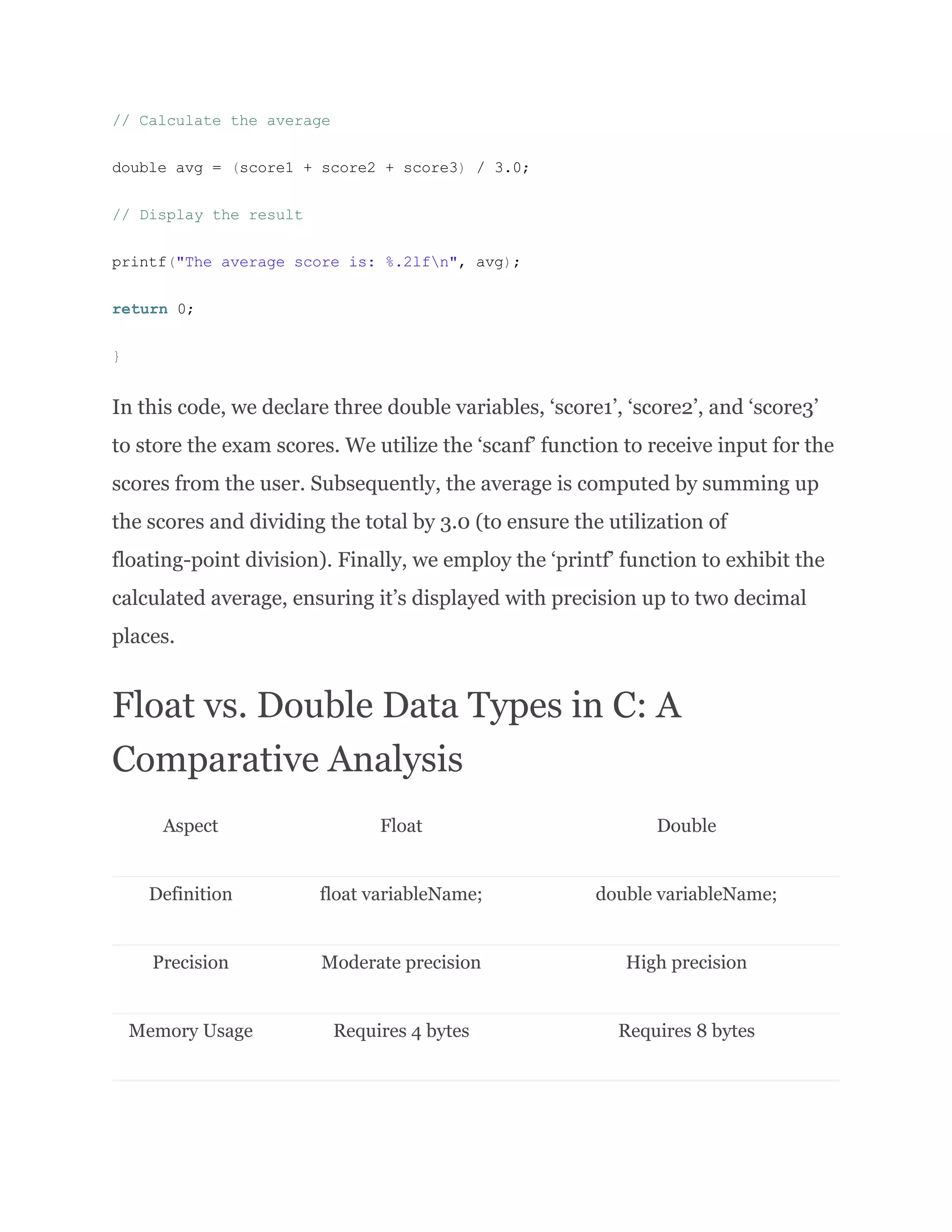 Float Data Type in C.pdf